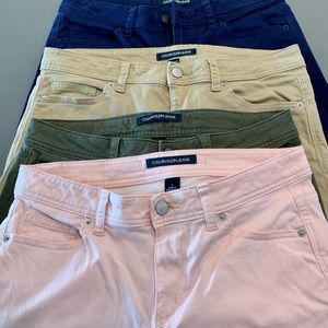4 pairs of Calvin Klein cotton pants.